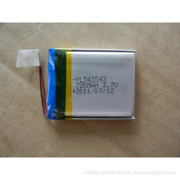 Lithium-Ion Polymer Battery 3.7V 720mAh